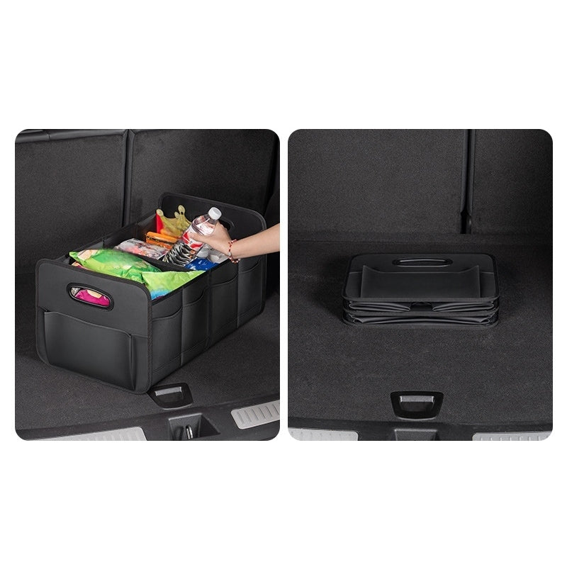 Premium Open-Top Trunk Storage Box – 70L Leather