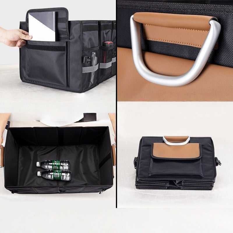 Foldable Insulated Trunk Storage Box – 92L Orange